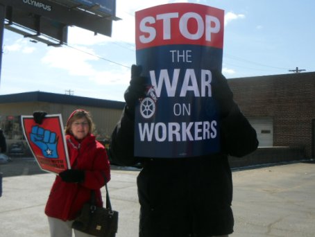 Rally to Recall Senator Dan Kapanke at 58 Copeland Avenue La Crosse at 2:30PM, Saturday, March 26th. Republican office grand opening where Senator Dan Kapanke spoke. About 125 lively "housewarmers" showed up.